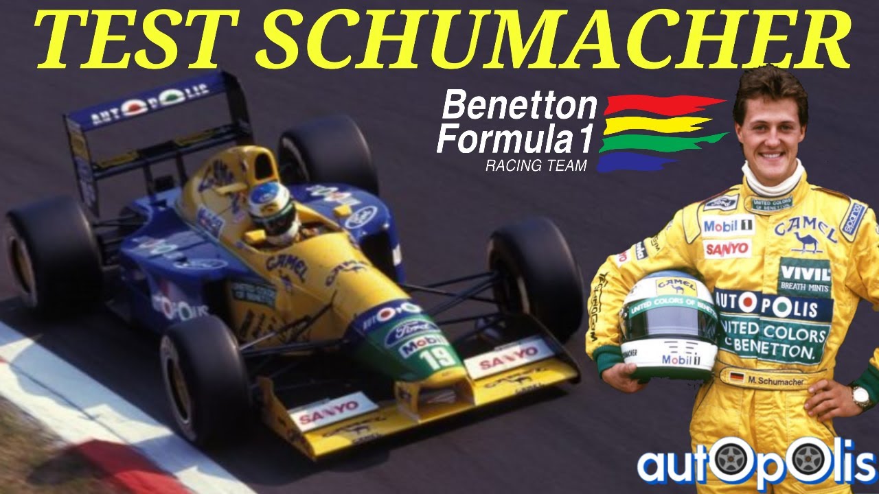 SCHUMACHER BENETTON f1 TEST!! B191 / B192