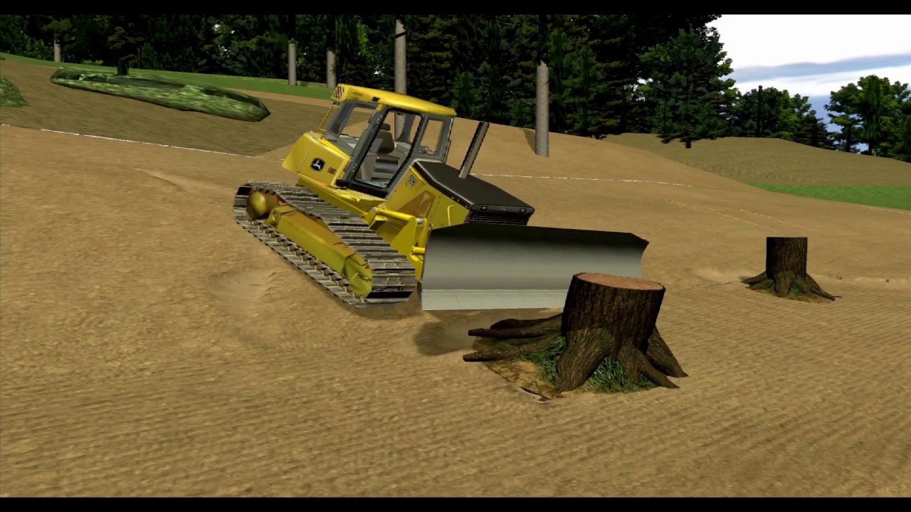John Deere Crawler Dozer Simulator Training Lessons