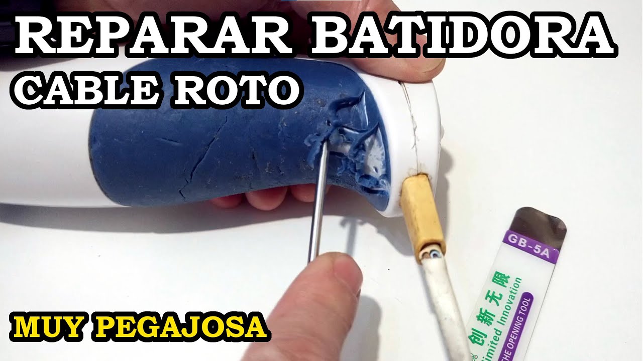 Reparar Batidora Dañada y Pegajosa. Cable Pelado. 263