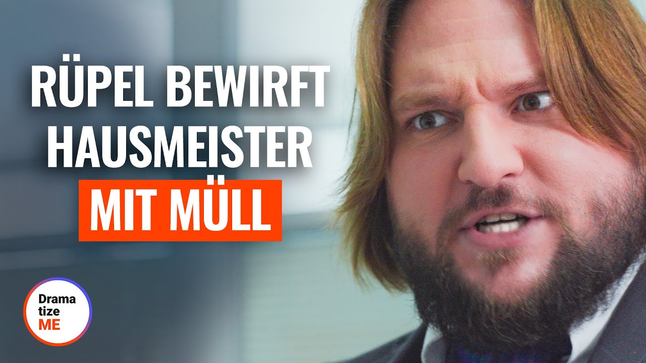 Rüpel bewirft Hausmeister mit Müll | @DramatizeMe Deutsch