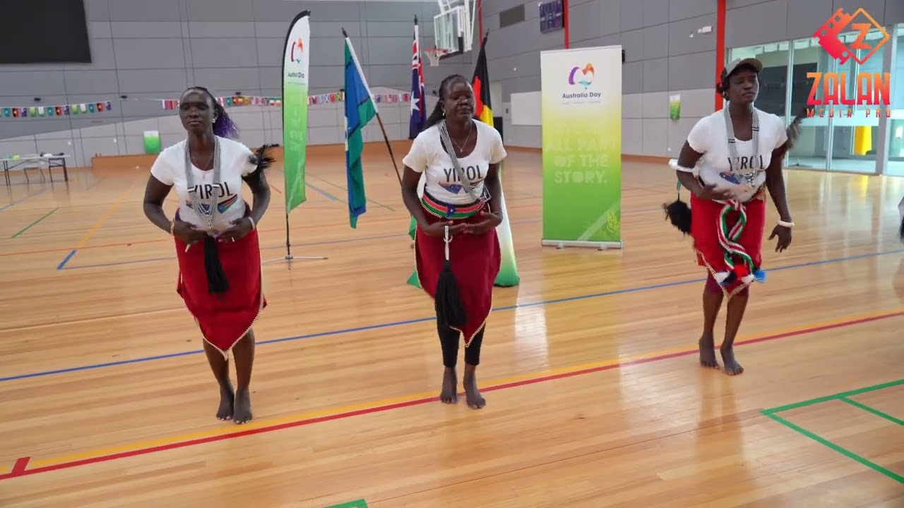 Yirol  celebrating Australia day
