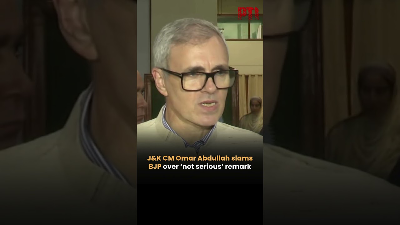 J&K CM Omar Abdullah slams BJP over &lsquo;not serious&rsquo; remark