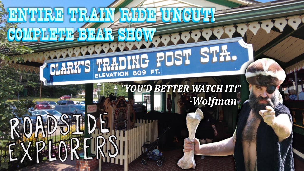 CLARK'S TRADING POST | Full Train Ride & Bear Show | 2023 Park Tour Vlog | Lincoln, NH | NEX 10