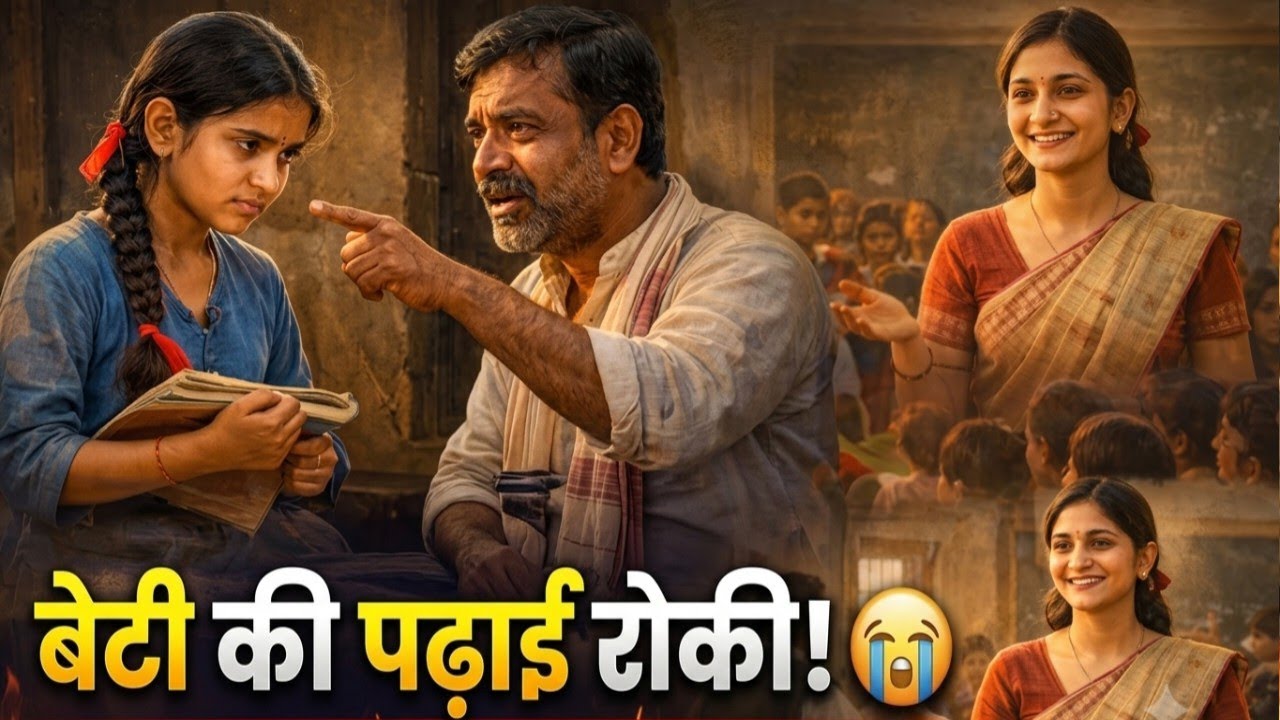 जब बाप ने बेटी की पढ़ाई पर लगाया पहरा… फिर जो हुआ पूरे गाँव को बदल गया | Emotional Hindi Story ।