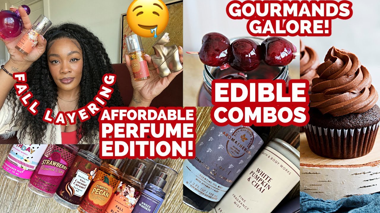 GOURMAND FALL BATH AND BODY WORKS MISTS + AFFORDABLE PERFUMES LAYERING VIDEO! MOST COMPLIMENTED !