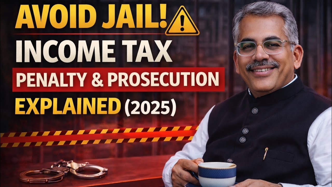 Avoid Jail! Income Tax Penalty & Prosecution Explained (2025)
