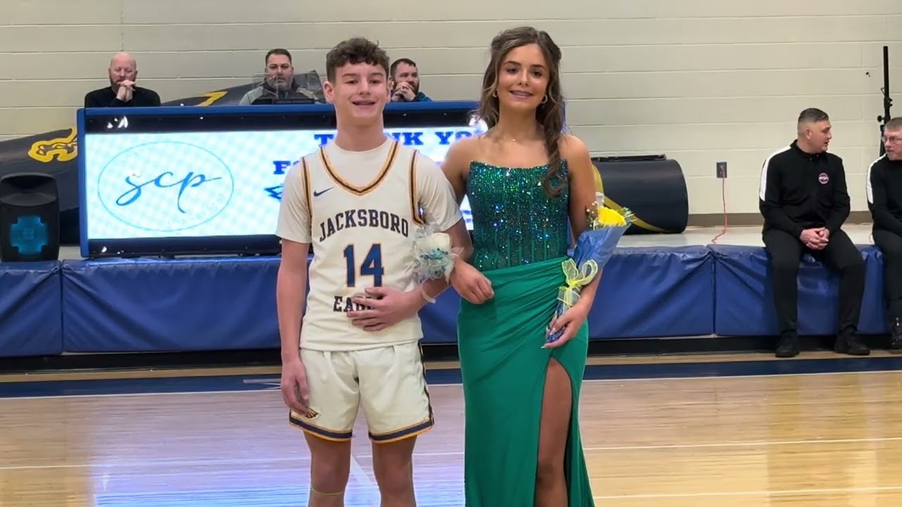 Jacksboro Middle School Basketball Homecoming Court 2026  ￼
