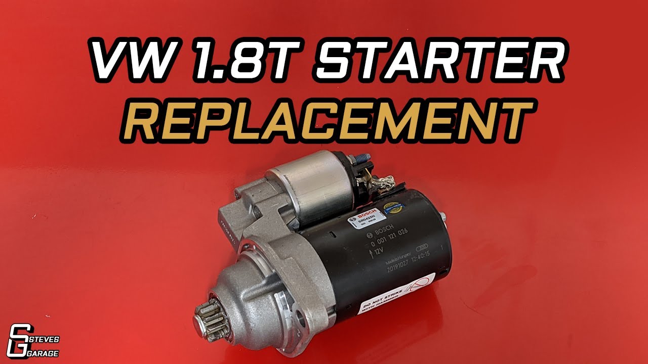 MK4 VW 1.8t 5spd Starter Replacement