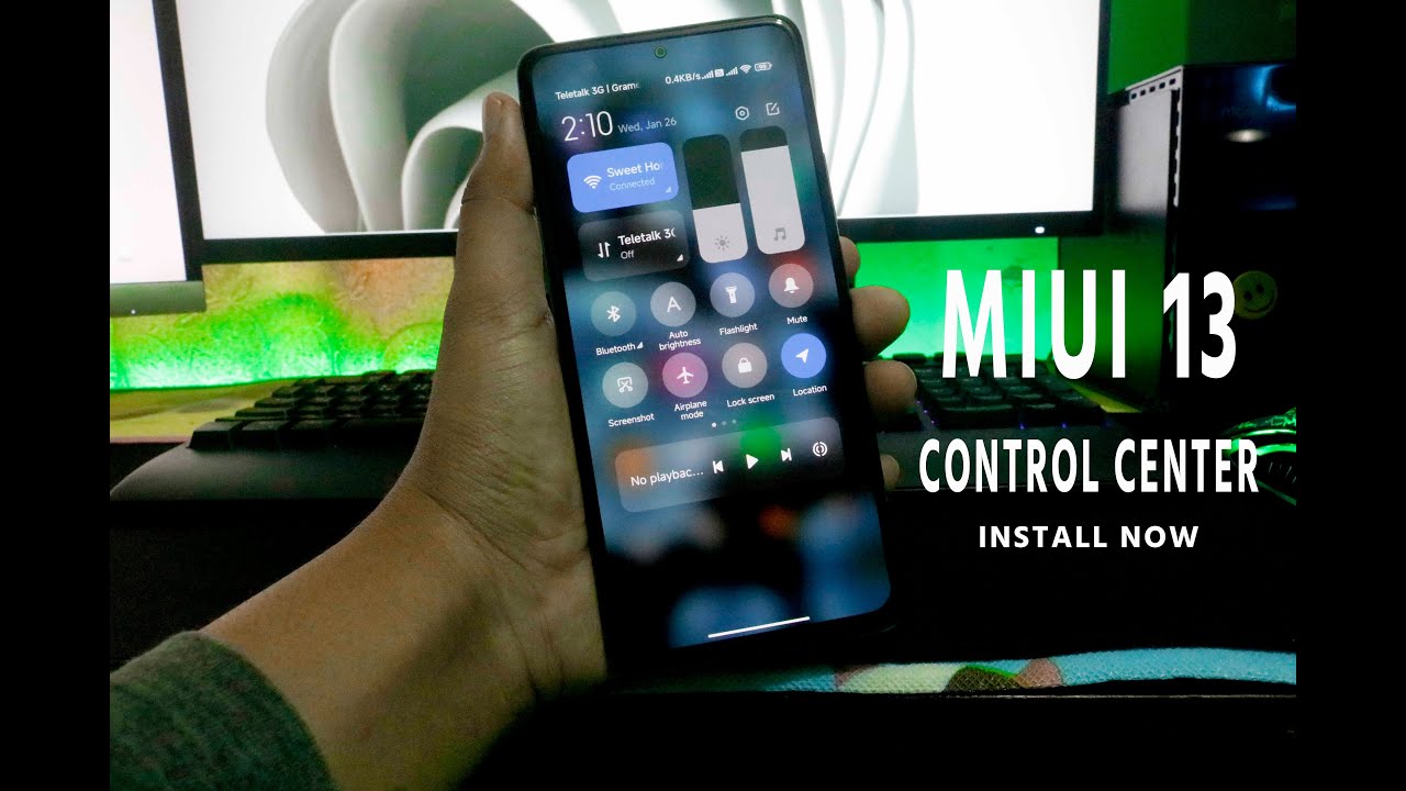 INSTALL MIUI 13 CONTROL CENTER REDIMI NOTE 10 PRO/MAX
