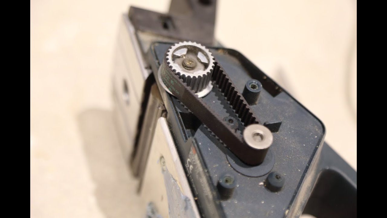 Electric planer repair - Motor Runs But Blade Doesn't Turn - Replace Broken Drive Belt