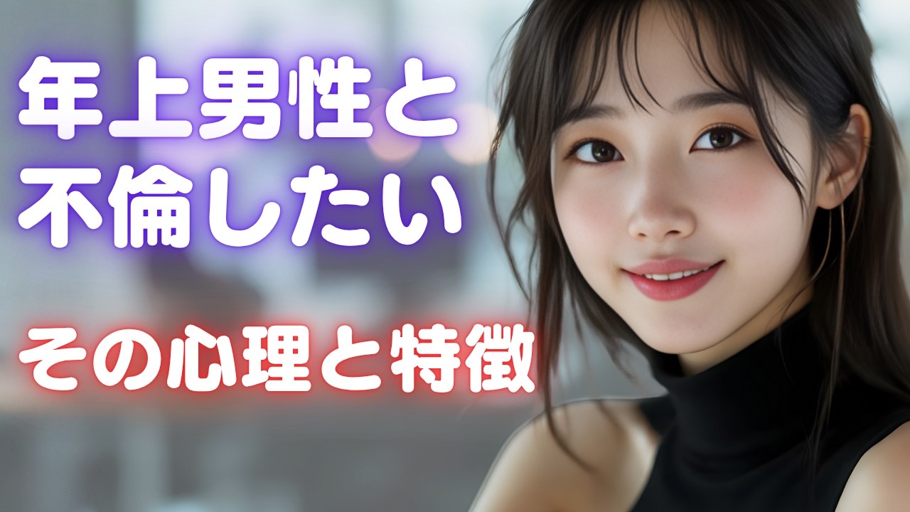 年上男性と不倫する女性の特徴5選