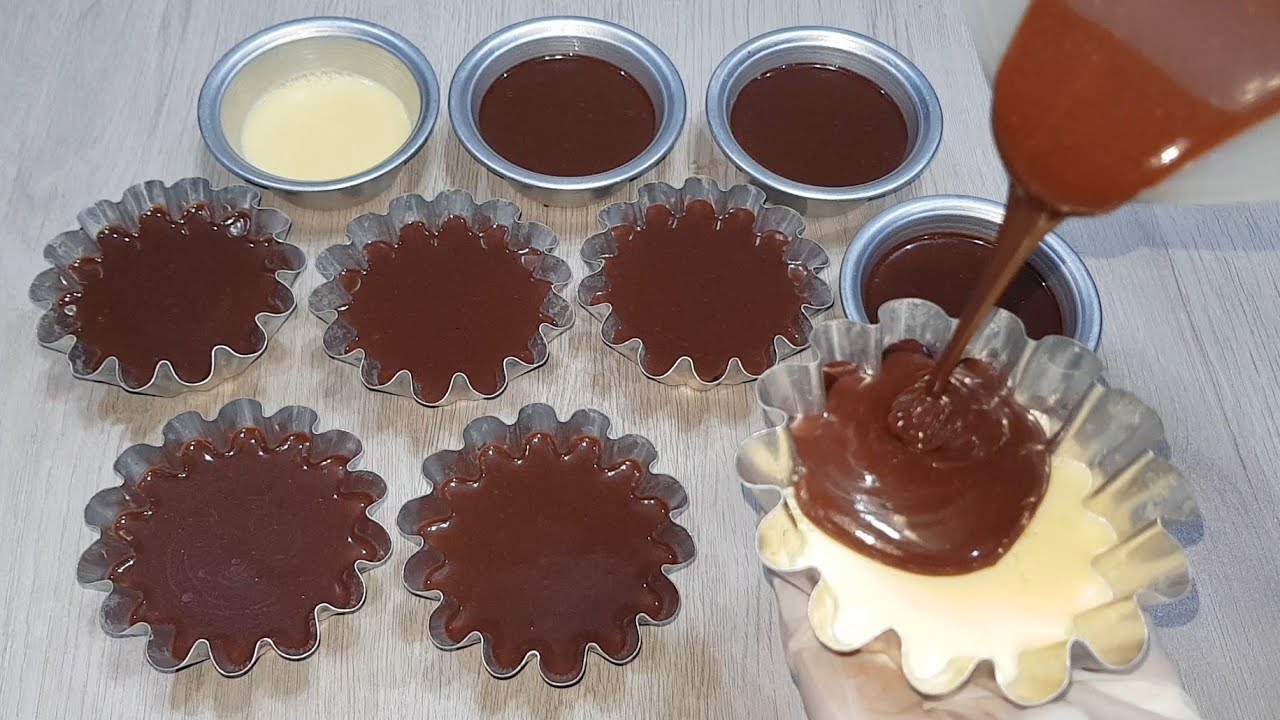 لو عندك حبة بيض ونصف لتر حليب حضري أروع ميني كيك الكريم كراميل😍مكونات بسيطة في كل بيت👌