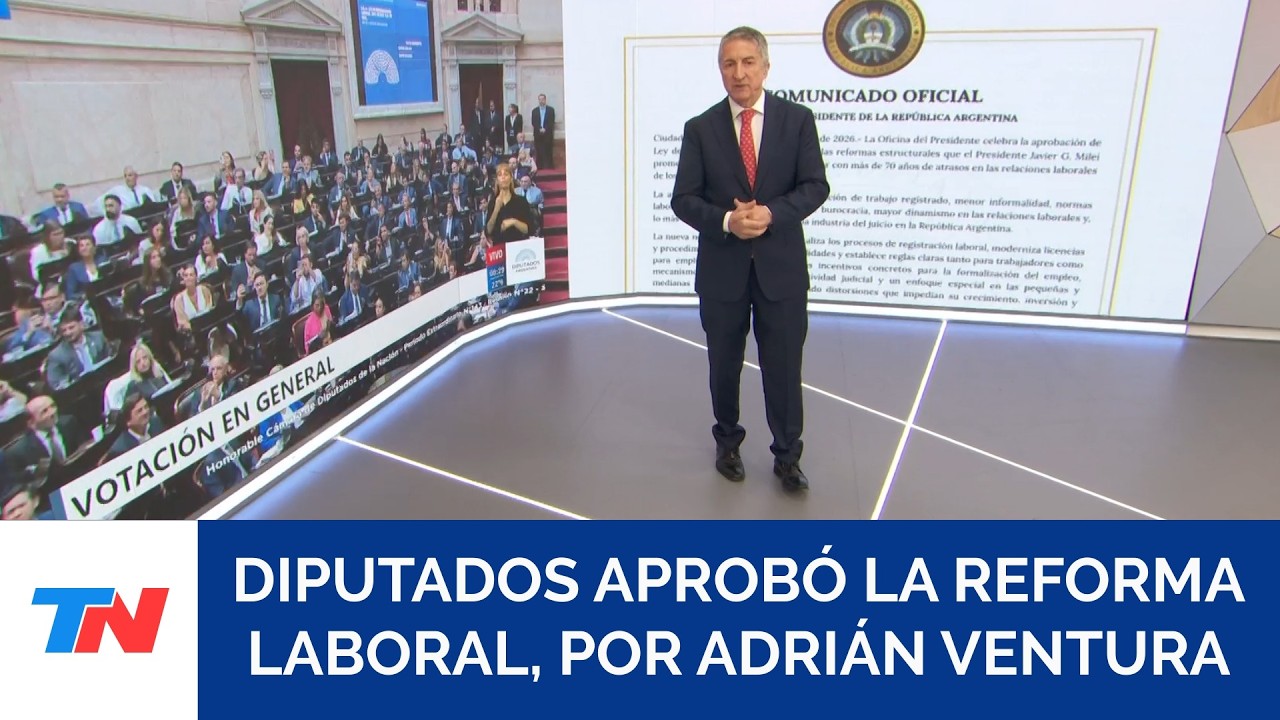 Diputados aprobó la reforma laboral con algunas modificaciones y ahora vuelve al Senado
