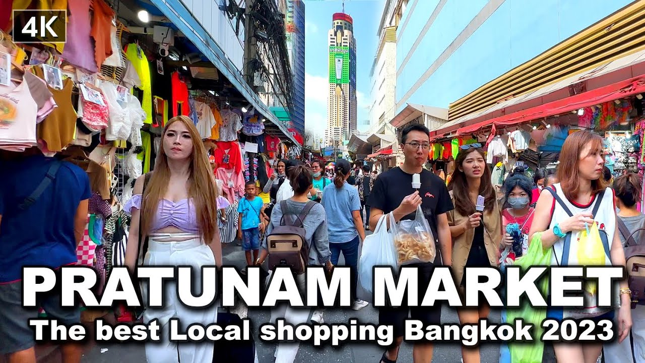 【🇹🇭 4K】Walking Pratunam Market - The best Local shopping Bangkok 2023