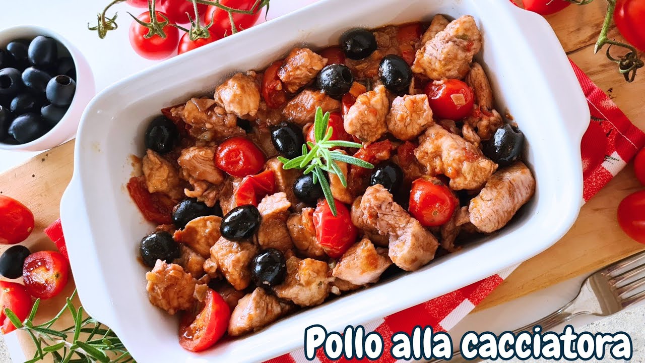 POLLO ALLA CACCIATORA facile  | Bocconcini di pollo in padella