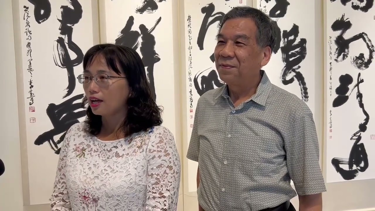 文化局長張雀芬：縣立美術館－樓展出「從心踰己－李憲專書法創作展」，歡迎藝術同好前來欣賞李憲專老師渾然天成的書法大作