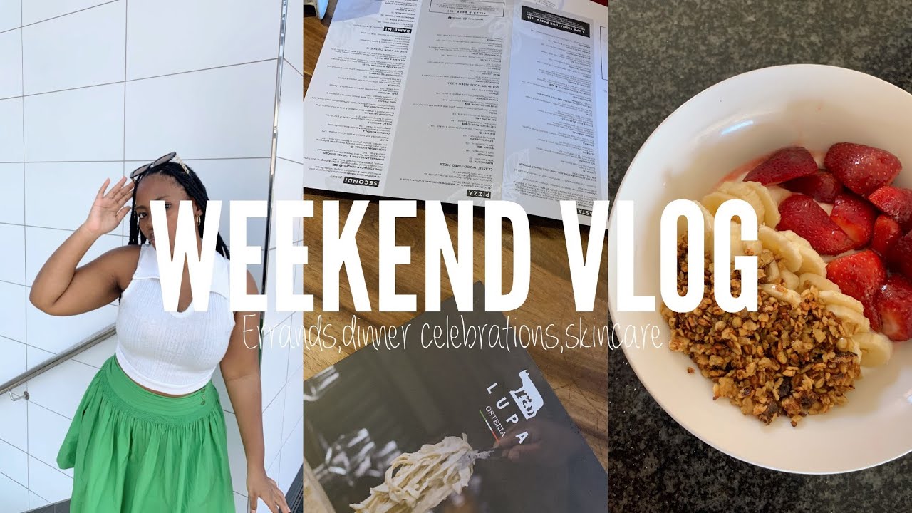#vlog : running errands, skincare, celebrating my friends 21st at Lupa | South African YouTuber l