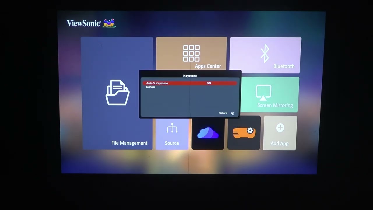 How To Manage Keystone On Viewsonic X1 4K