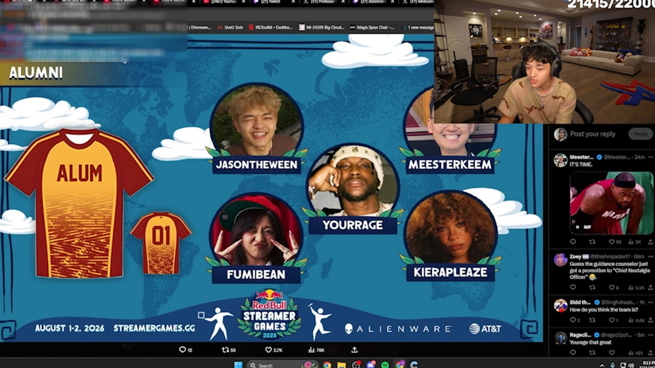 Jason Reacts To The Streamer Games 2026 Team Announcements!