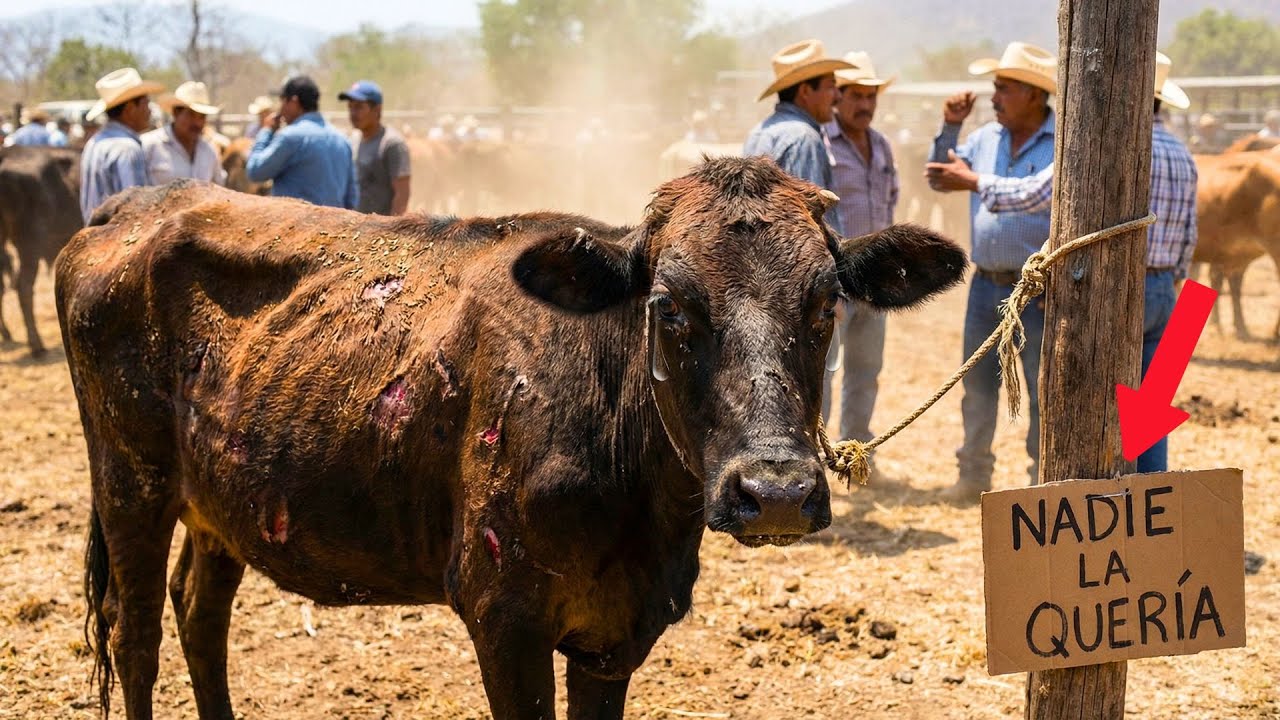 Nadie quería esa vaca en la feria… hasta que él la miró a los ojos