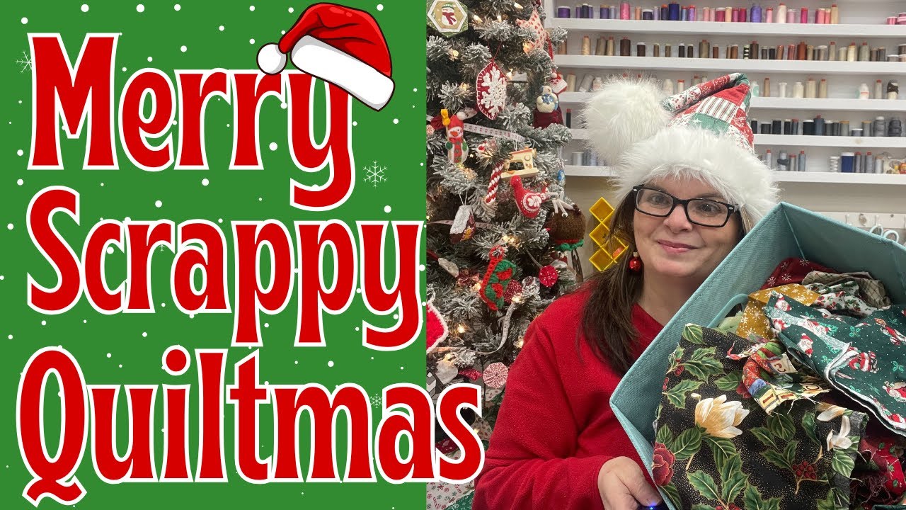 Давайте сделаем рождественскую стёганую дорожку на стол из обрезков || Quiltmas 2024