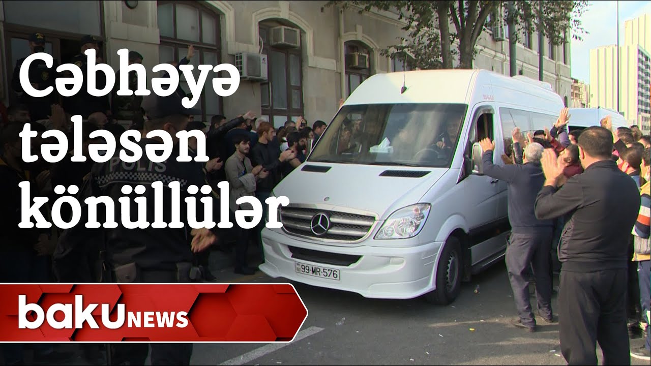 Cəbhəyə tələsən könüllülər - Baku TV