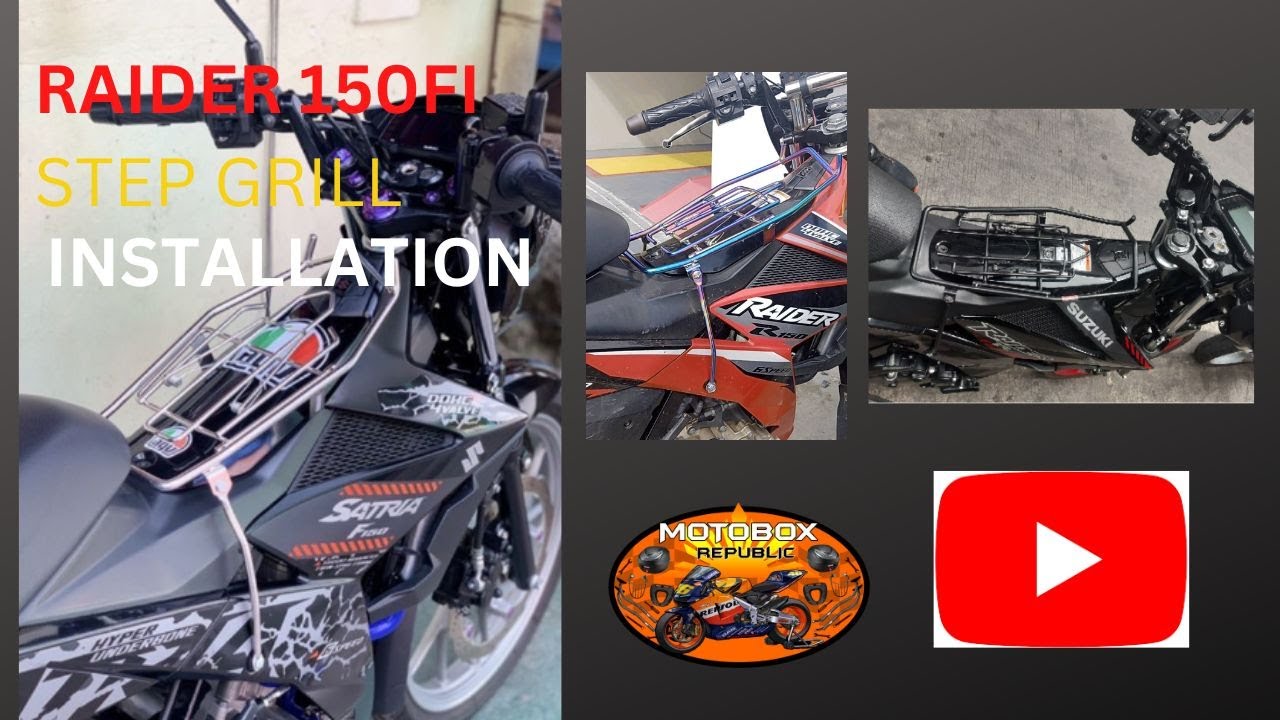 How to Install Step grill in Raider 150 fi