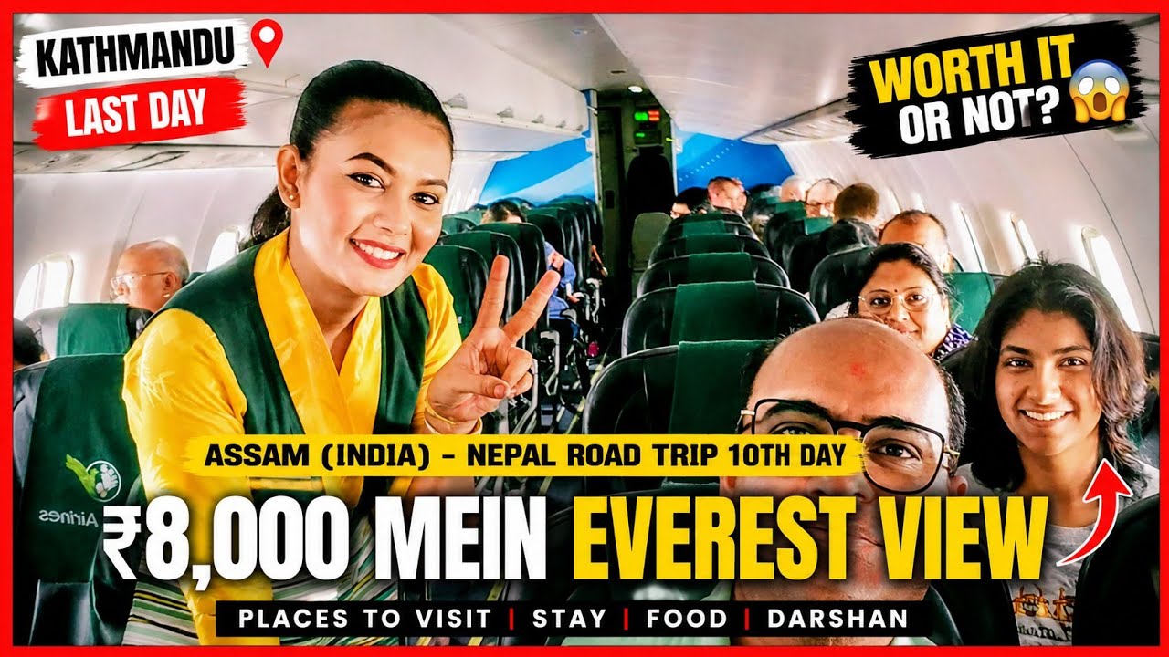 Everest Flight Experience from Kathmandu | Worth ₹8,000? | Nepal Vlog