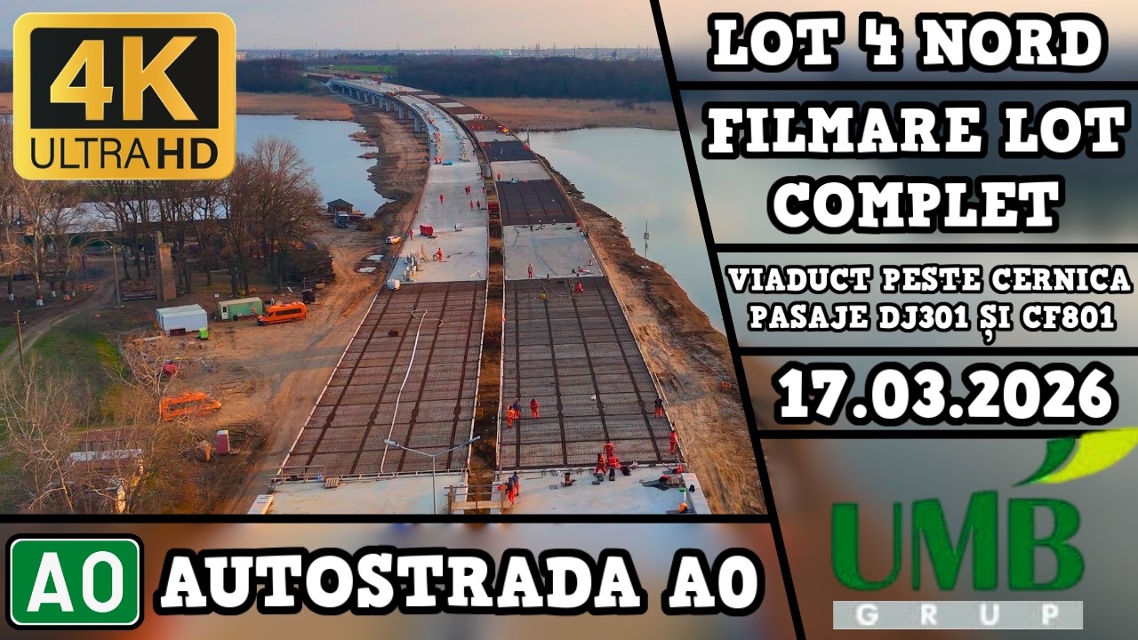 Autostrada A0 | Lot 4 Nord | Filmare Lot Complet | Stadiul Lucrărilor la 17.03.2026 | UMB