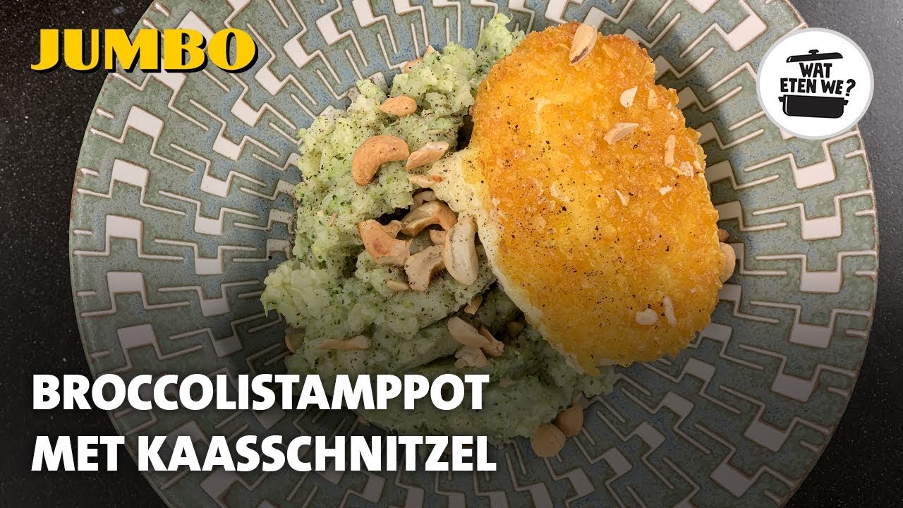 Wat eten we? Broccolistamppot met kaasschnitzel