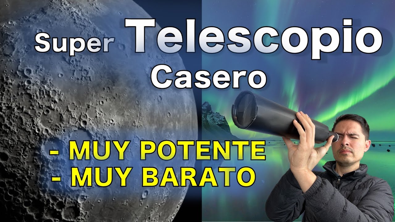 Haz tu propio TELESCOPIO Casero | super potente | muy barato | super fácil de hacer