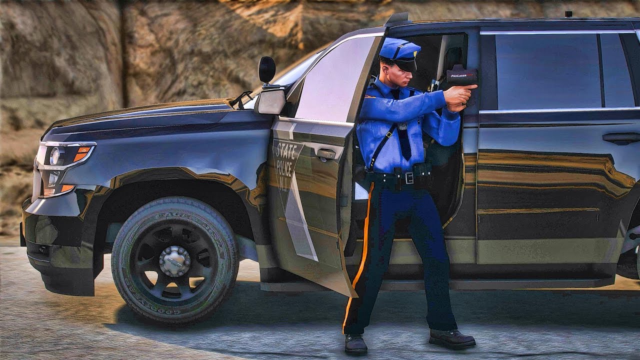 Играем в GTA 5 за ПОЛИЦЕЙСКОГО: Дорожный патруль | NJSP || GTA 5 Lspdfr Mod || #lspdfr
