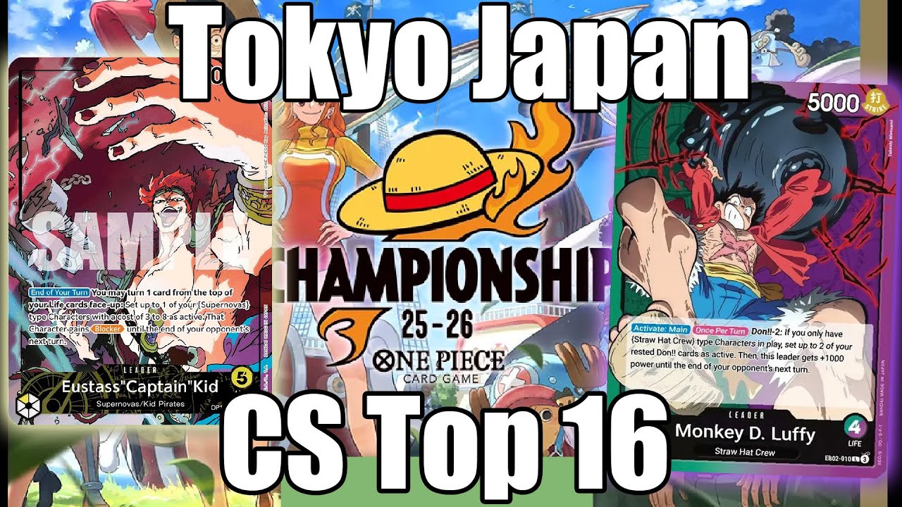 [OP12] Top 16 OP10 Kid VS EB02 Luffy Tokyo CS Top 16 | One Piece Card Game
