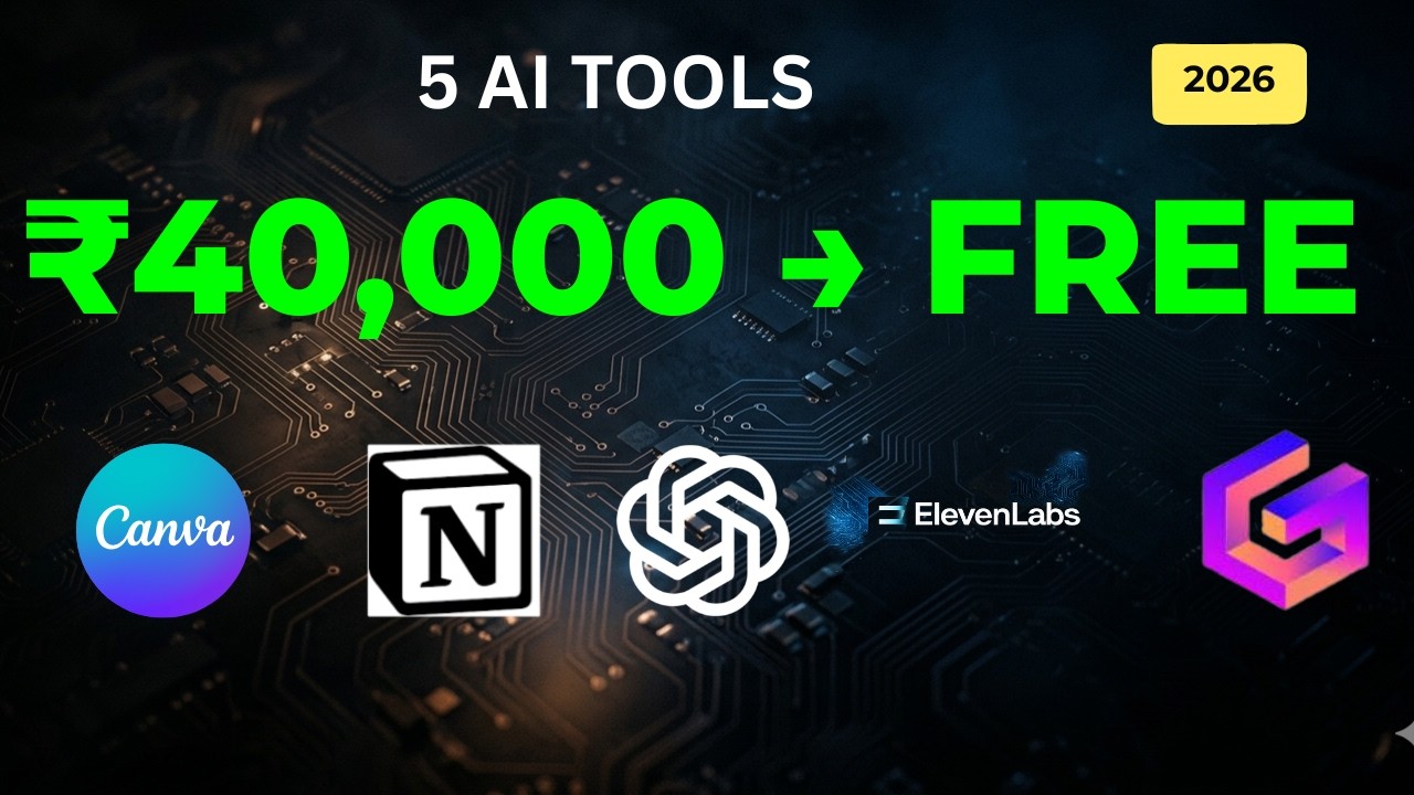 5 AI Tools That Replace ₹40,000 of Expensive Software (Most Are FREE)