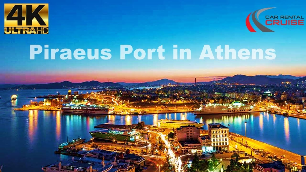 Greece Athens Piraeus Port  4k 60fps UHD BEST RELAXING VIDEO