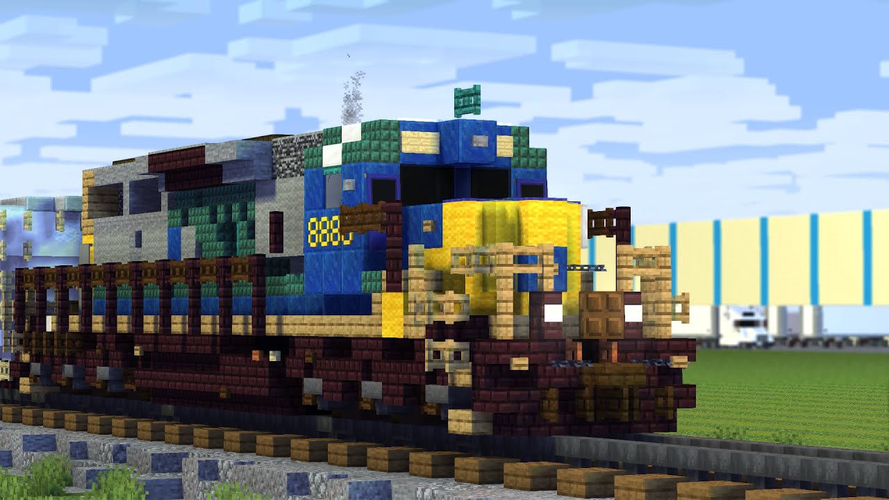 Minecraft CSX 8888 Runaway Train Animation
