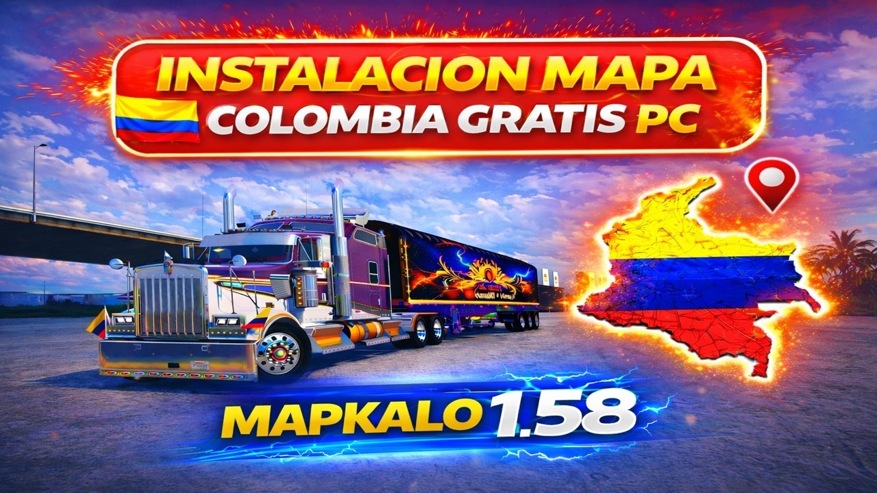 🔥 INSTALACIÓN MAPA COLOMBIA GRATIS – MAPKALO 1.58 🔴