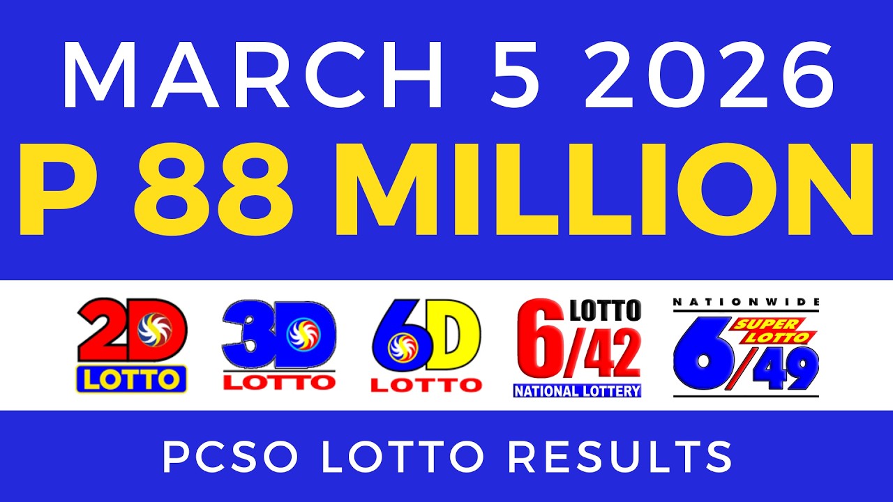 Lotto Result Today 9pm March 5 2026 PCSO