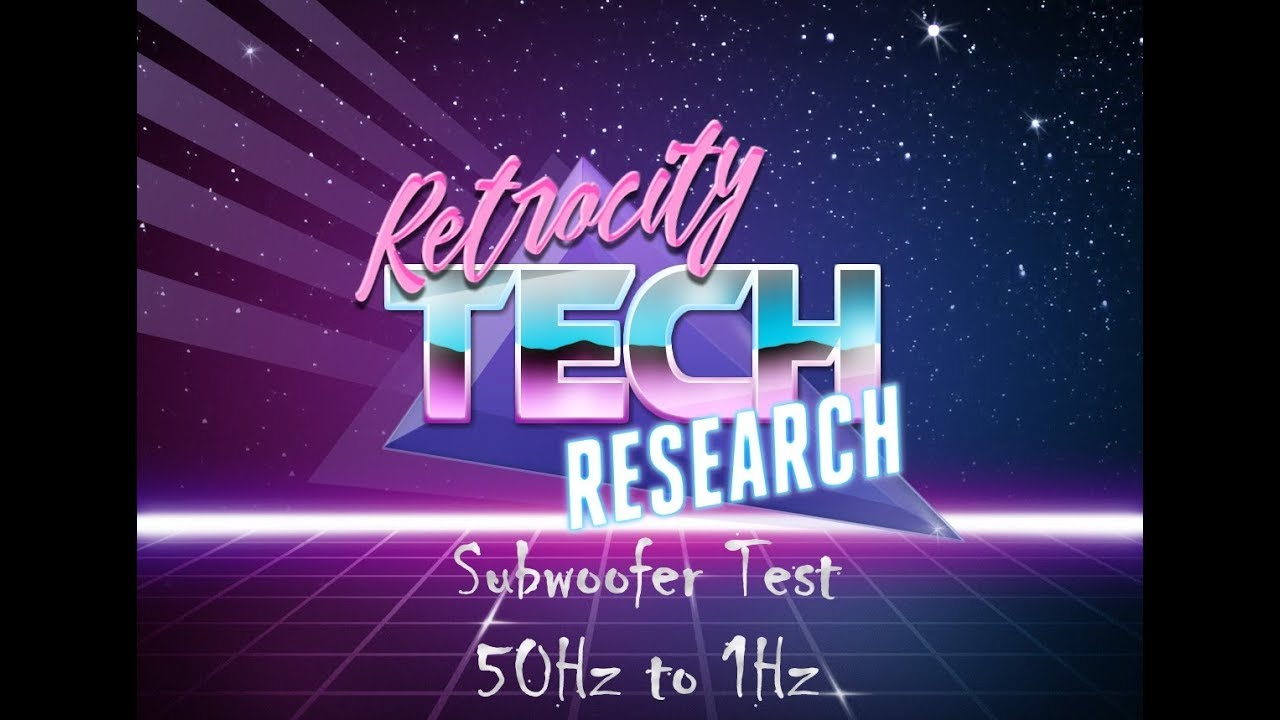 50Hz to 1Hz Subwoofer Test