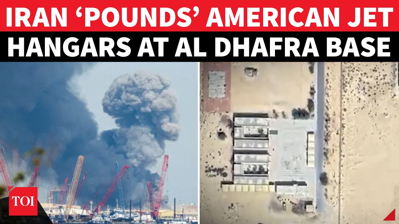 Iran &lsquo;Destroys&rsquo; American Jet Hangars At Strategic Al Dhafra Base; Satellite Images Reveal | Watch