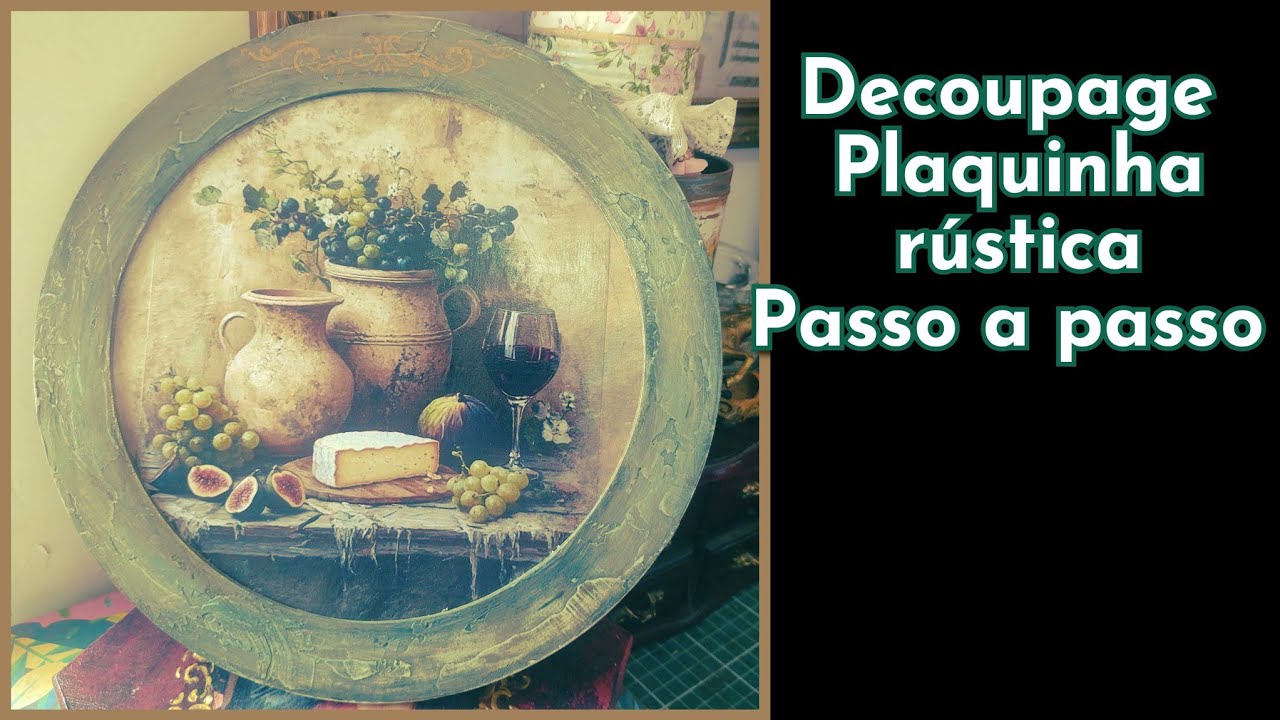 TUTORIAL DECOUPAGE / PAPEL IMPRESSO