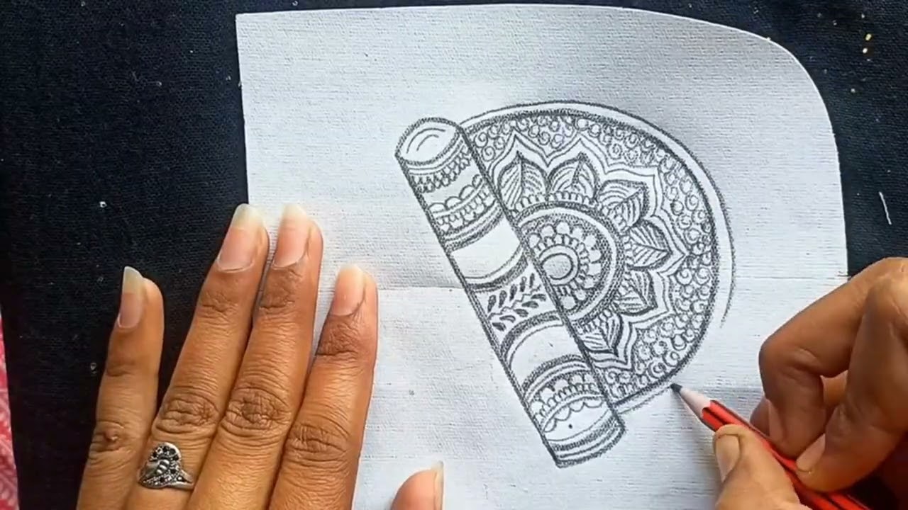 कृष्ण बाँसुरी #flute❤ #ginnimehandiartist #art🤩👌