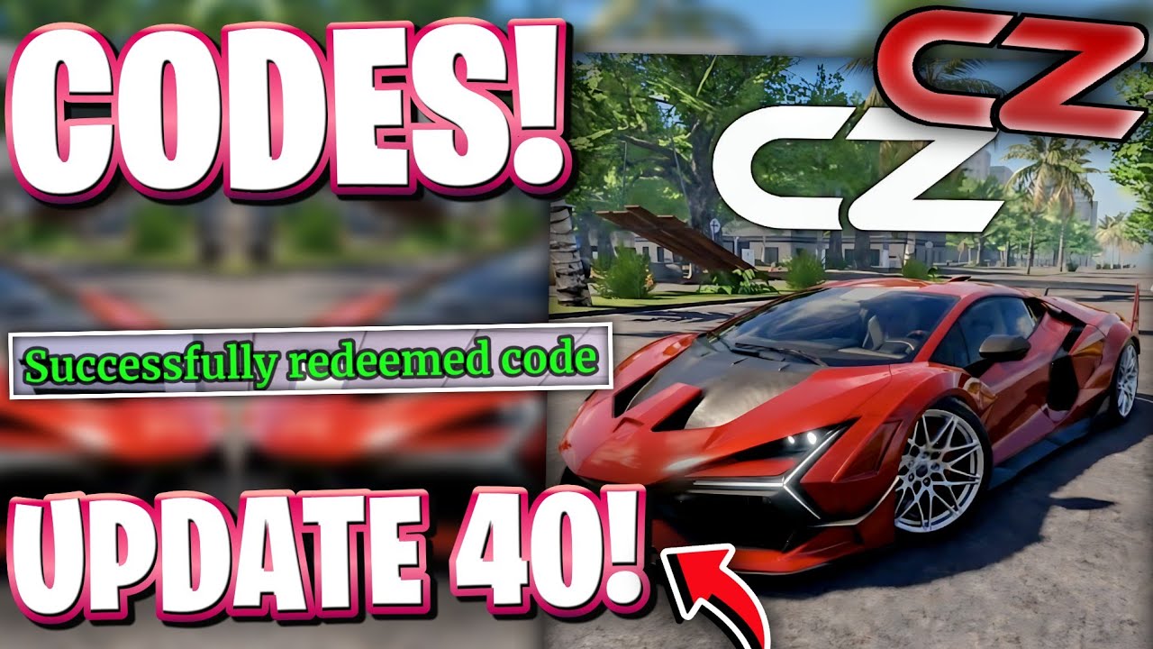 ⚡[UPDATE 40] ROBLOX CAR ZONE CODES | UPDATE 40 CODES FOR CAR ZONE!