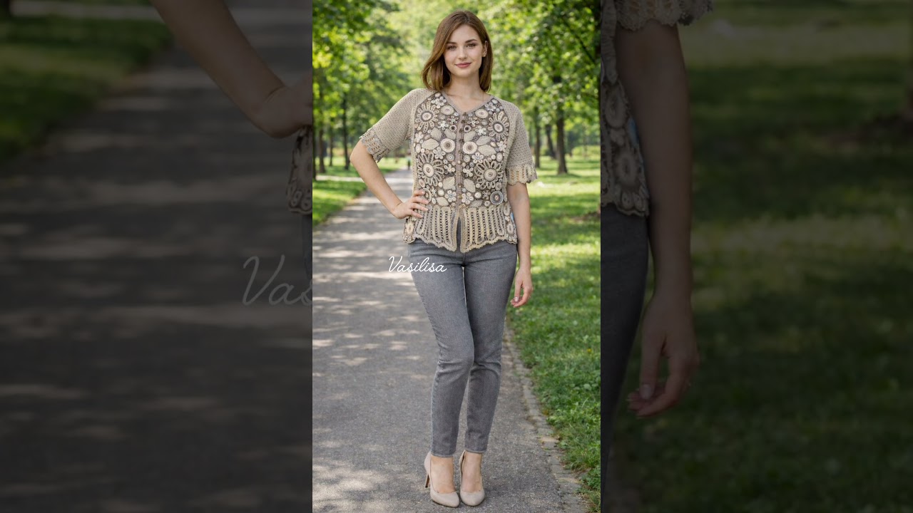 В'яжемо літні вироби. Vasilisa і ШІ. #гачком #fashion #crochet #irishlace
