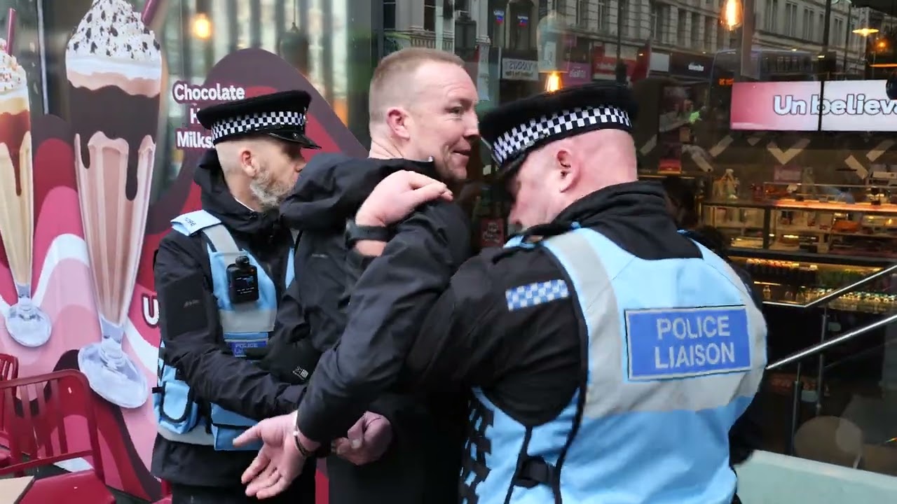 LIVERPOOL : Cops Arrest Union Jack Flyer