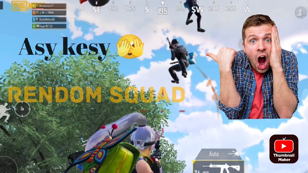 funny video pubg rendom squad 😂