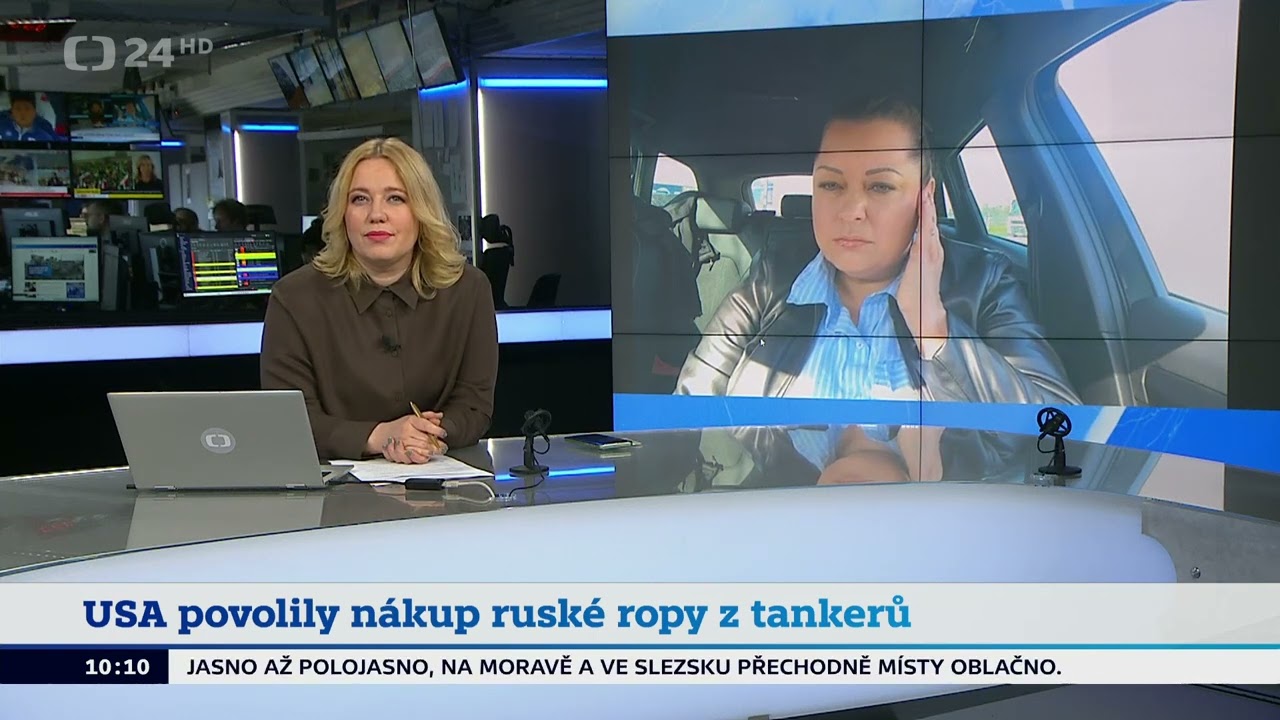 USA povolily nákup ruské ropy z tankerů a komentář Nikoly Bartůšek (13. 3. 2026)