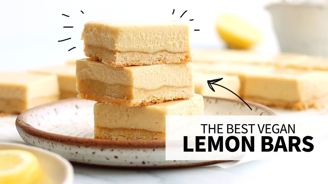 Vegan Lemon Bars (No Gluten or Dairy!)