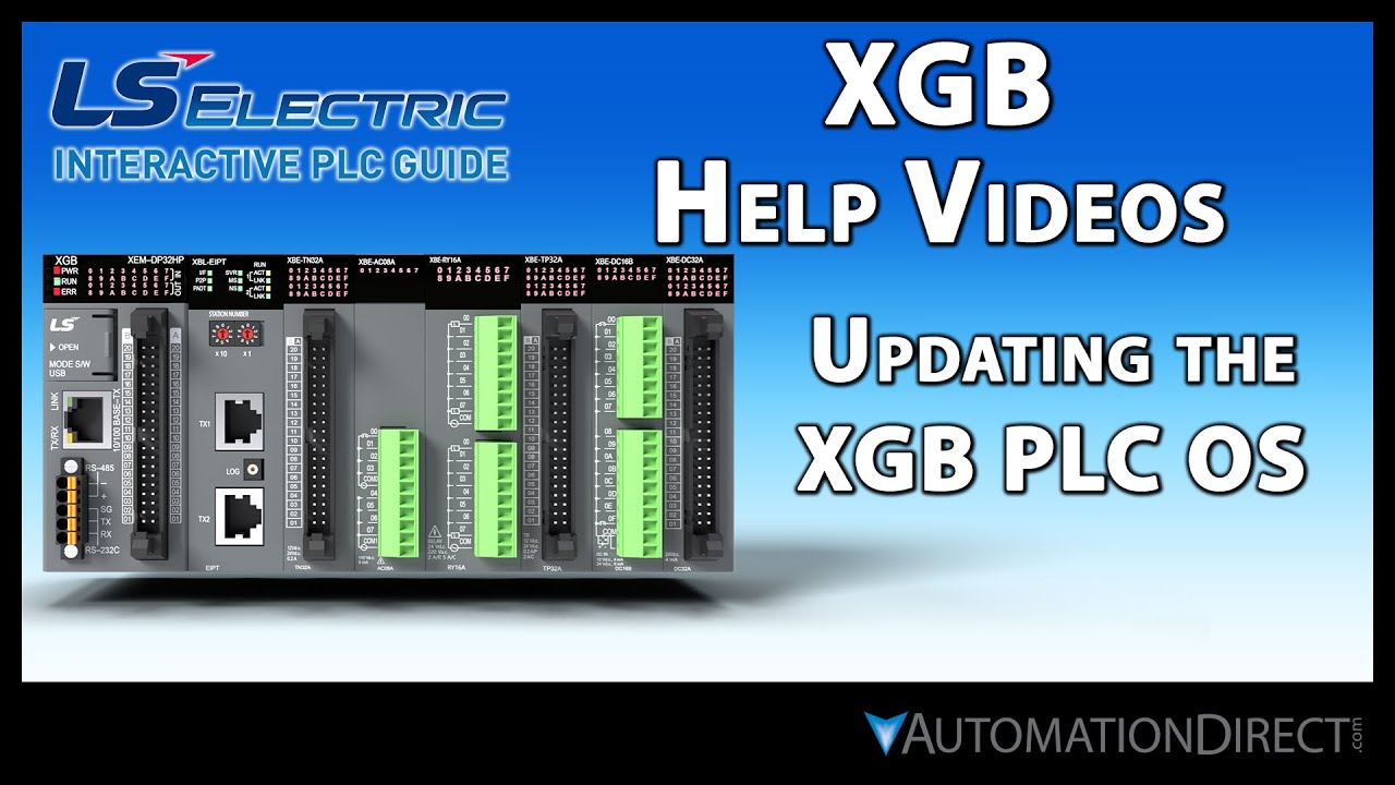 Updating the XGB PLC OS - LS Electric XGB PLC from AutomationDirect