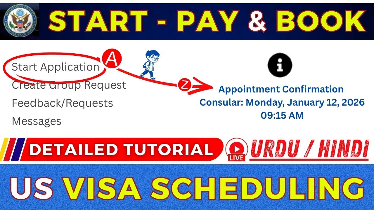US Visa Scheduling Portal 2026 | Pay Fee Payment Appointment Booking | Start New Application | Guide